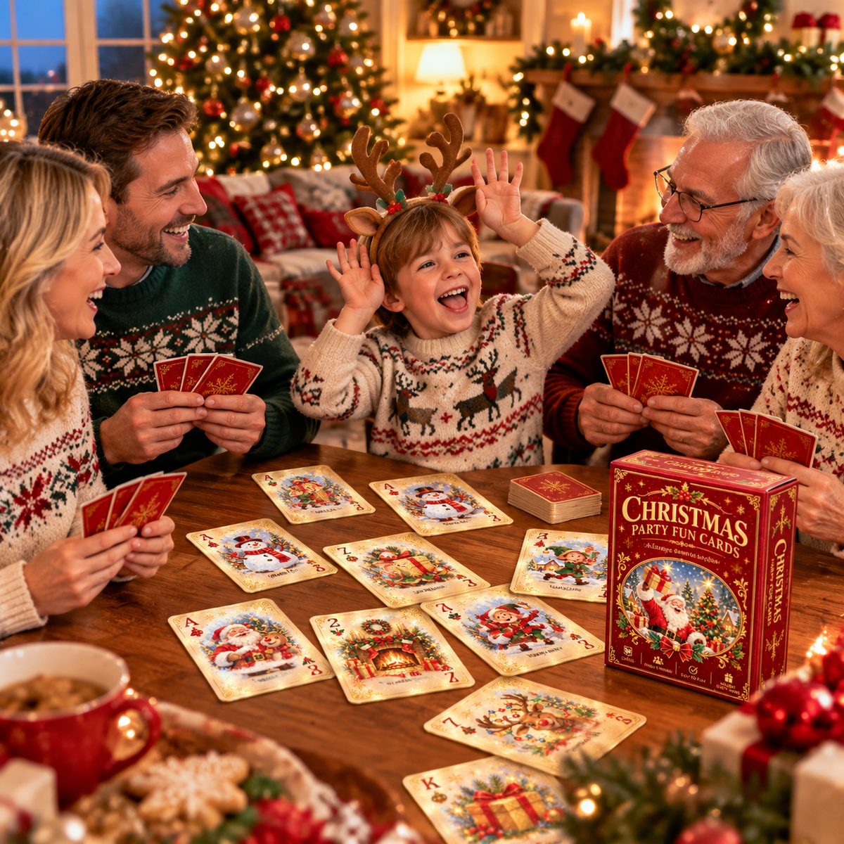 🃏 🎅 Christmas Party Fun Playing Cards -Make Your Christmas Game Night More Fun!