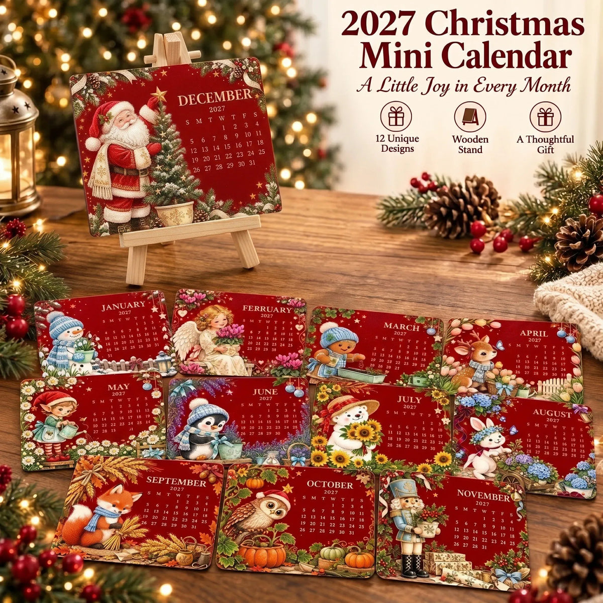 ✨⏳ Last Day Promotion🌱 Christmas Special Edition – Eco-friendly, plantable "timeless" seed calendar 2027 🌸🌿