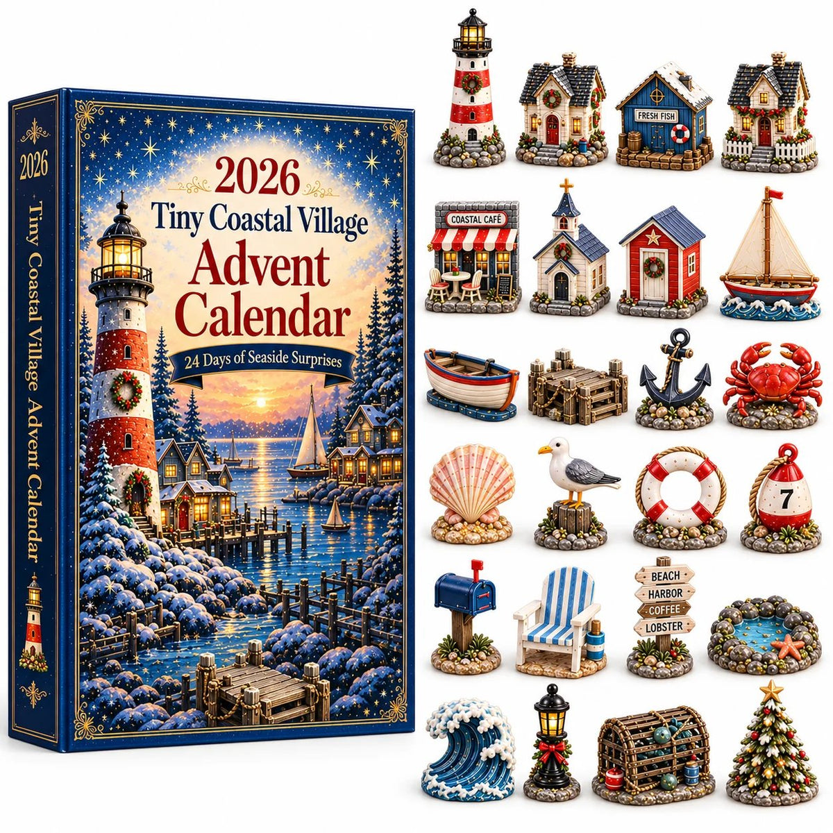 🌅Tiny Coastal Village Advent Calendar 2026