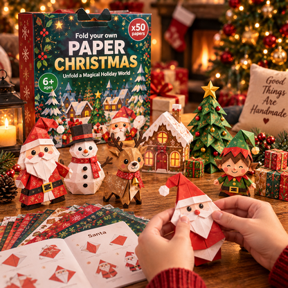 🧘Fold Your Own Magical Christmas World- 🎄3D DIY Paper Christmas(💕Step-by-Step Guide Included)