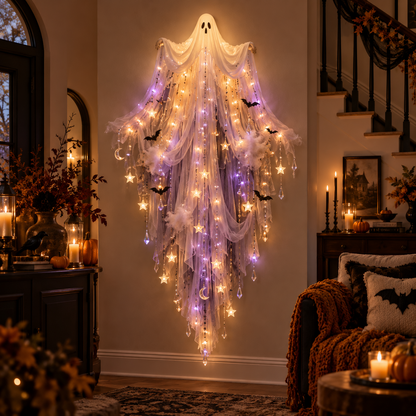 LAST DAY 49% OFF✨ Enchanted Halloween Cascade Lights | Gothic Hanging Wall Decor – 5 Styles