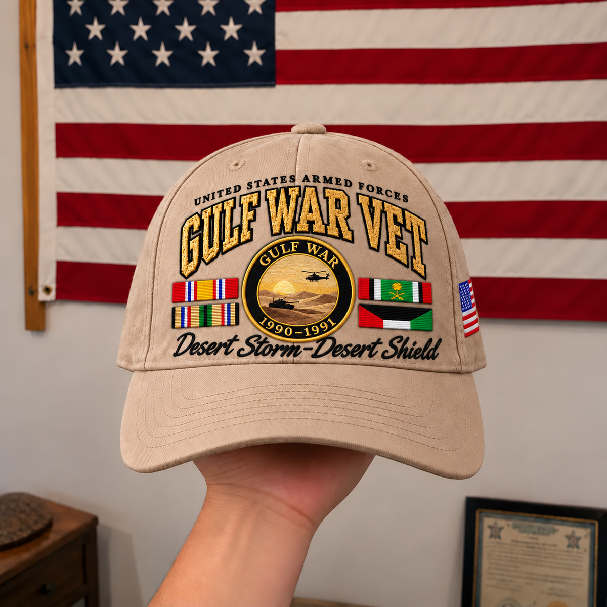 🏆Last Day Promo: 50% OFF! 🏜️Gulf War Veteran Tribute Cap🏆Honor Their Sacrifice