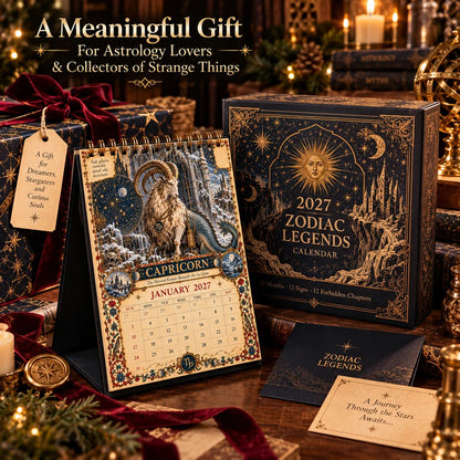 📅Hardcover-Spiral 2027 Zodiac Grimoire Calendar™ -✨12 Signs, 12 Forbidden Chapters