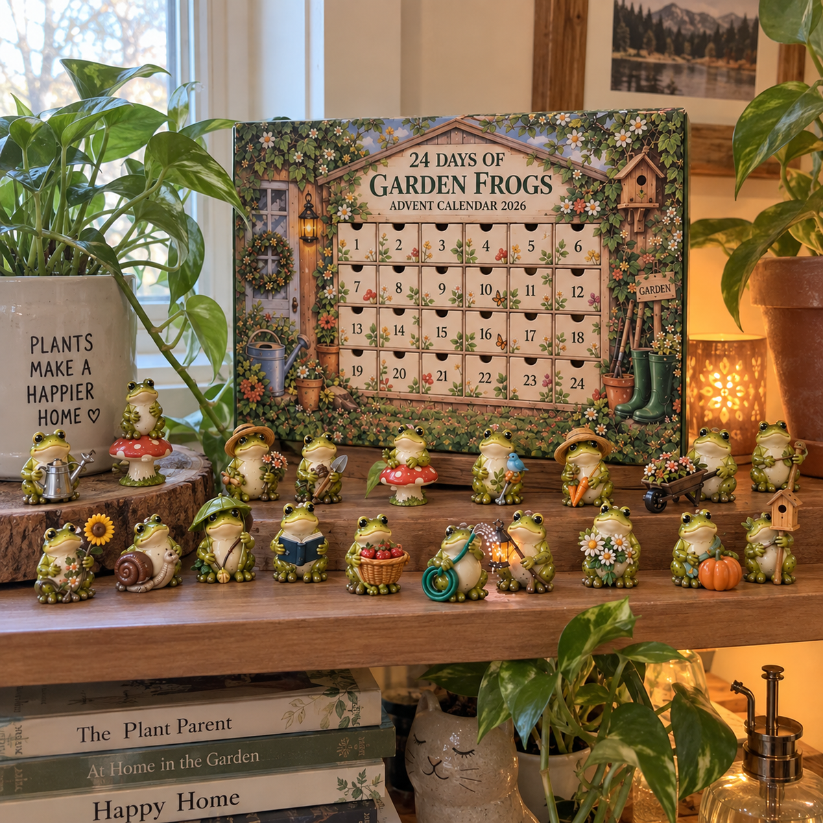 🐸Garden Frog Advent Calendar – 24 Unique Little Frog Friends & Garden Surprises for Every December Day