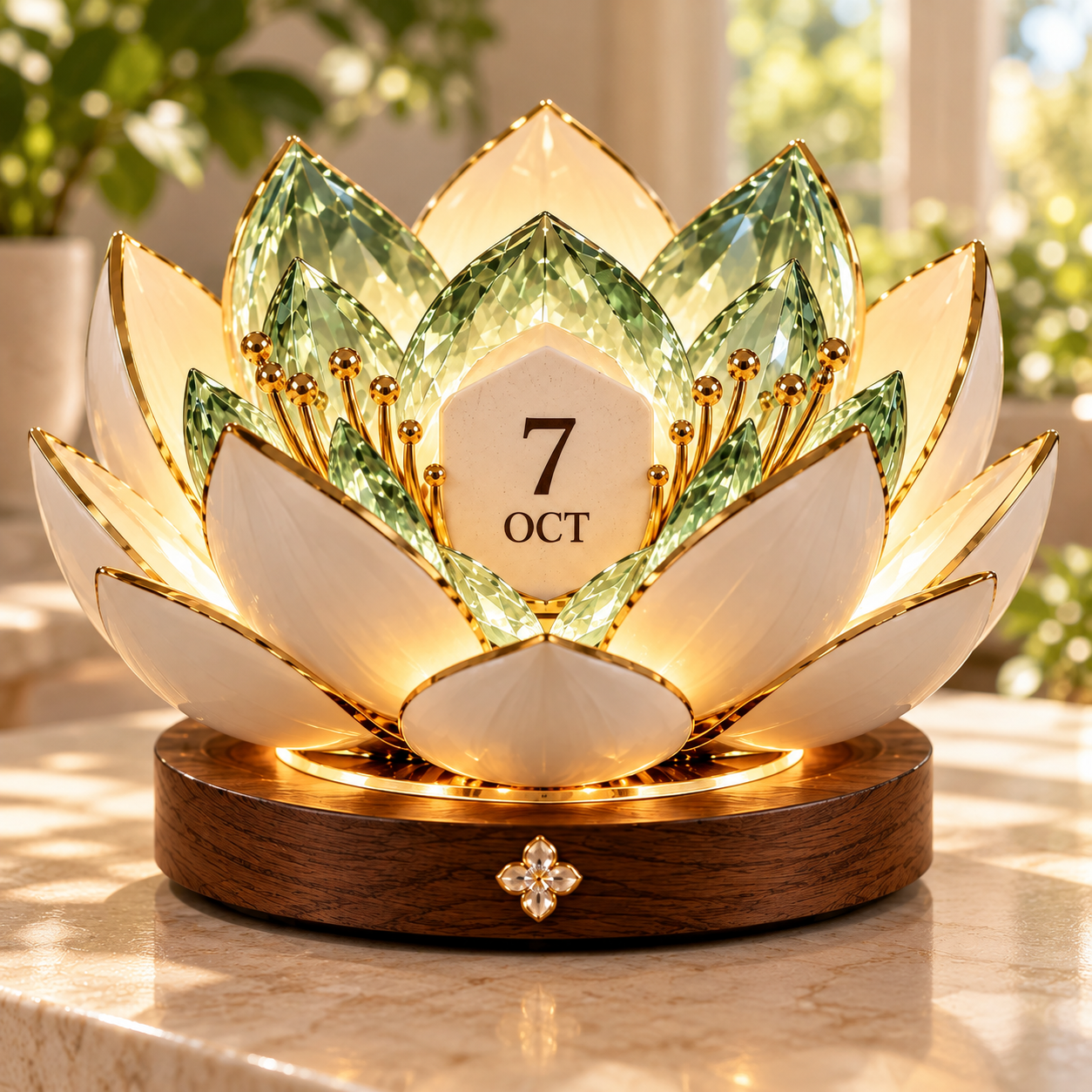 Sage Garden blooming calendar in gentle sage and ivory