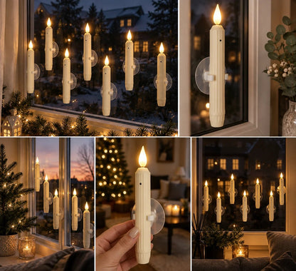 🕯️✨ CozyGlow™ Automatic Window Candles – Dusk to Dawn LED Candles (6-Pack)