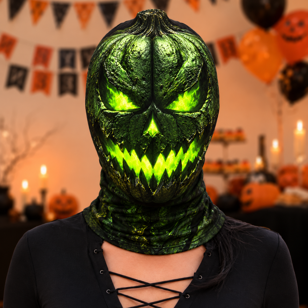 🎃Faux 3D Halloween Balaclava-👻3D Effect, Soft & Breathable