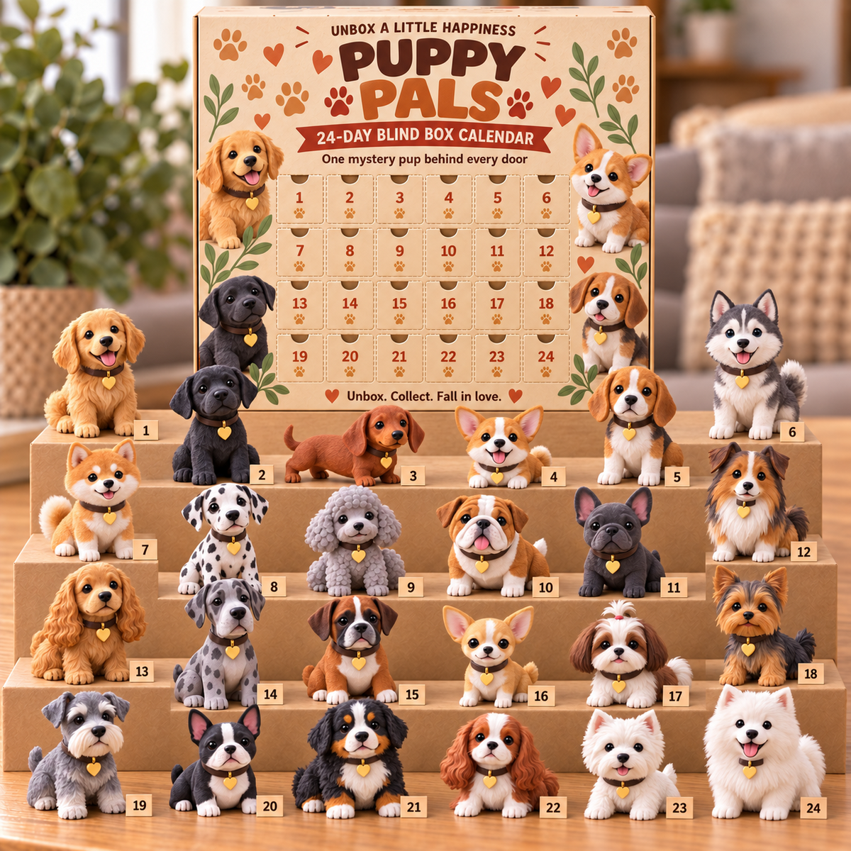 🐶 Puppy Pals™ – 24-Day Dog Advent Calendar 🎄