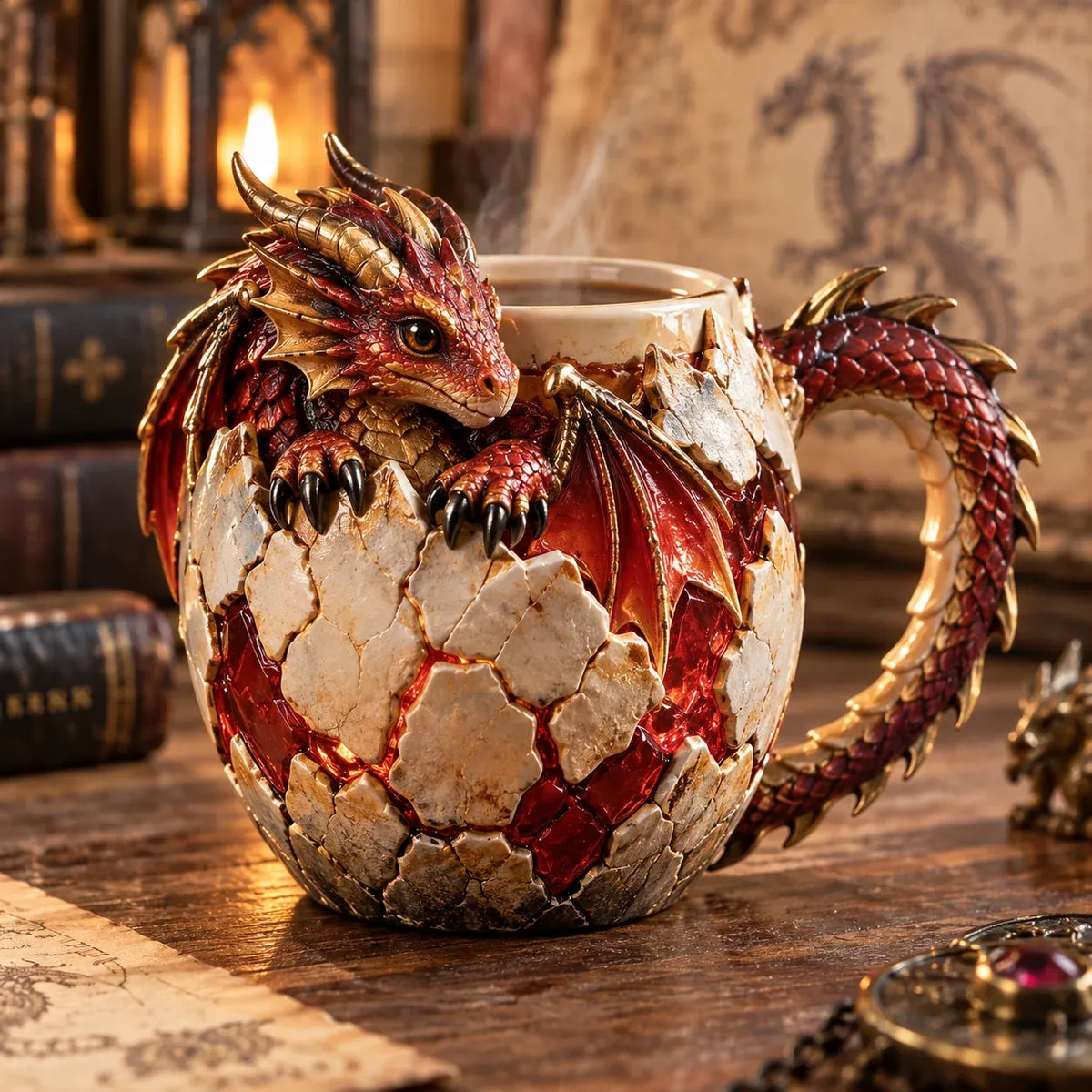 🔥😍Fantasy Dragon Mug Collection | 6 Designs with Sculpted Dragon Details☕🐉