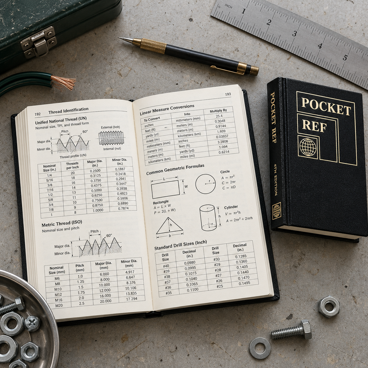 🔥Pocket Ref™ 4th Edition – 864-Page Portable Reference Guide