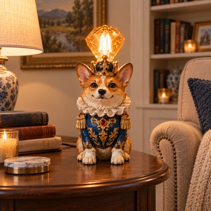 Crowned Companions Royal Animal Resin Accent Lamp