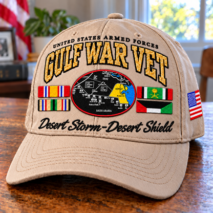 🇺🇸 Gulf War Veteran Tribute Cap — Desert Storm & Desert Shield