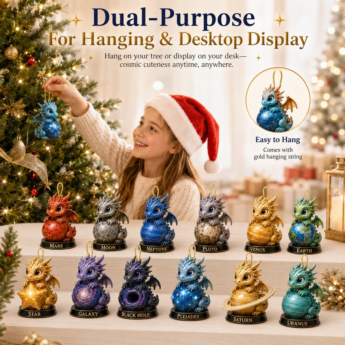 🌌Space‑Theme Dragon Advent Calendar Set | Surprise Blind Box For Christmas Countdown & Holiday Gifting