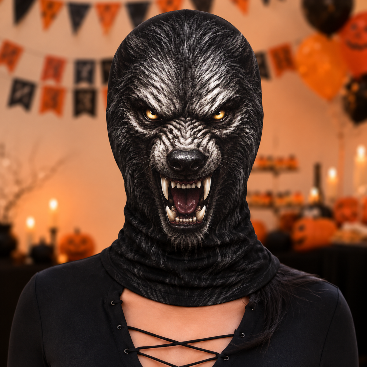 🎃Faux 3D Halloween Balaclava-👻3D Effect, Soft & Breathable