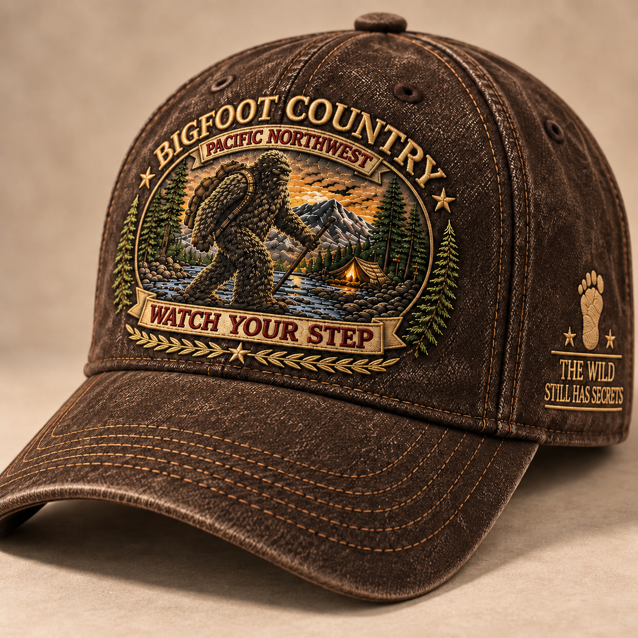 Dark Brown Bigfoot Country Cap