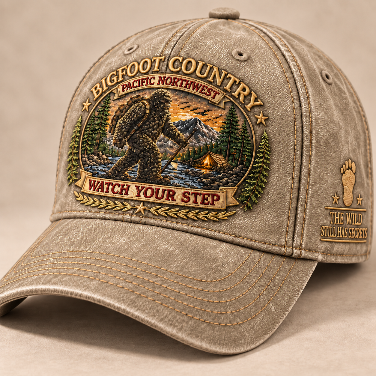 Stone Khaki Bigfoot Country Cap
