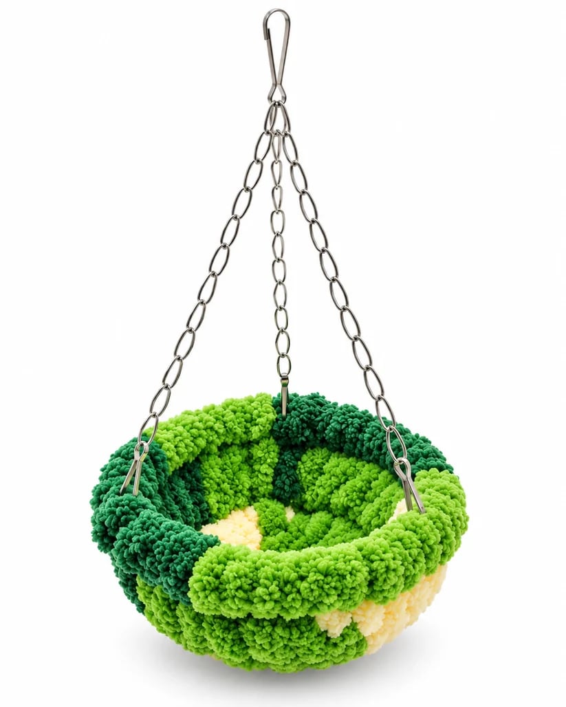 🧶Cozy Bird Hammock – Soft Hanging Cage Bed ✨