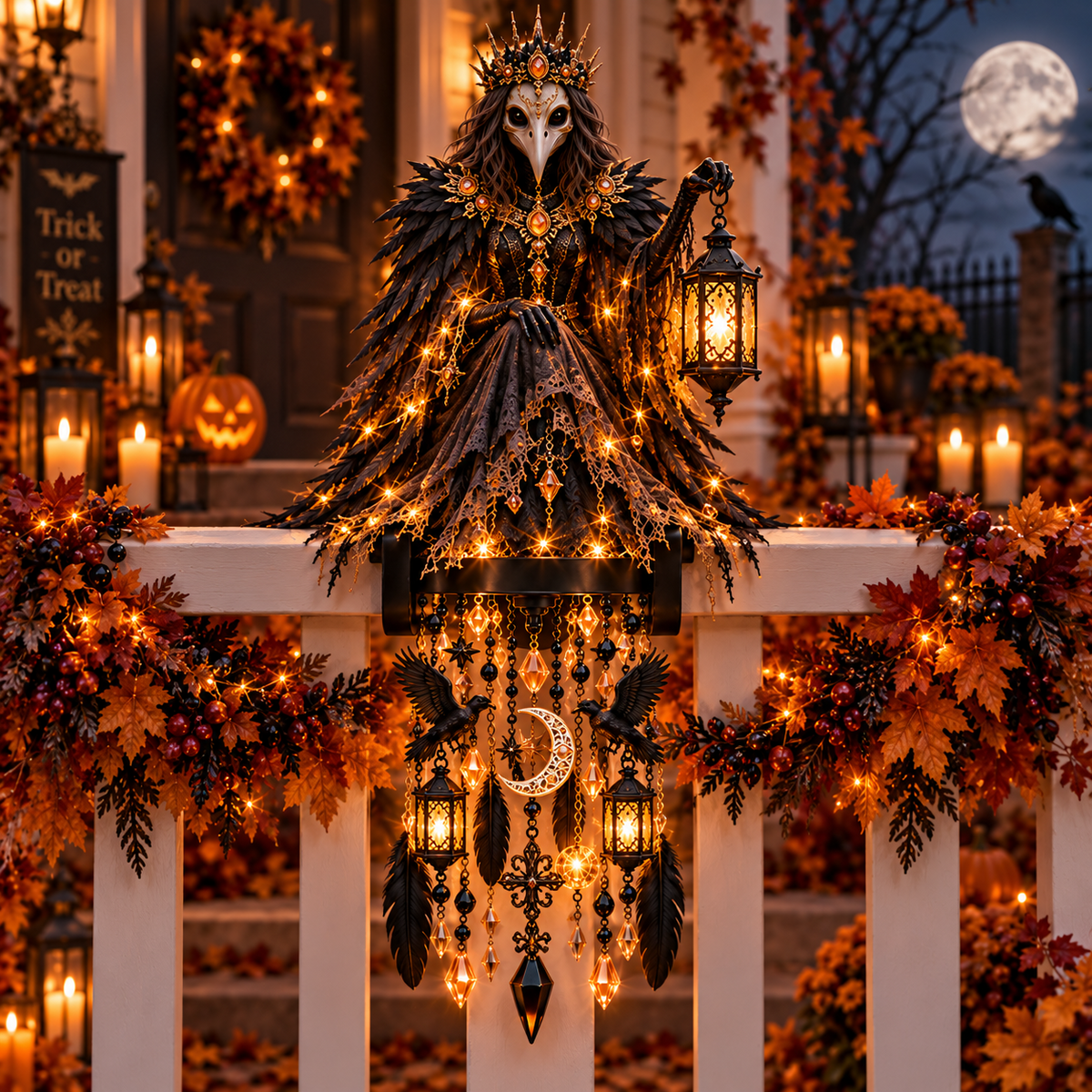🎃Enchanted Halloween Guardian Cascade Light-✅Easy to assemble ✅Sturdiness