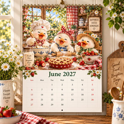 Duck Magic™ 2027 – 12 Month Illustrated Wall Calendar