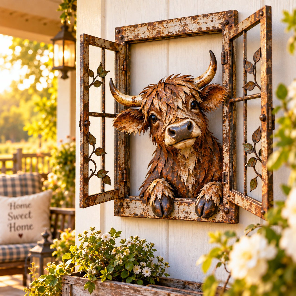 🪟Rustic Woodland Animal Window Wall Art🌿