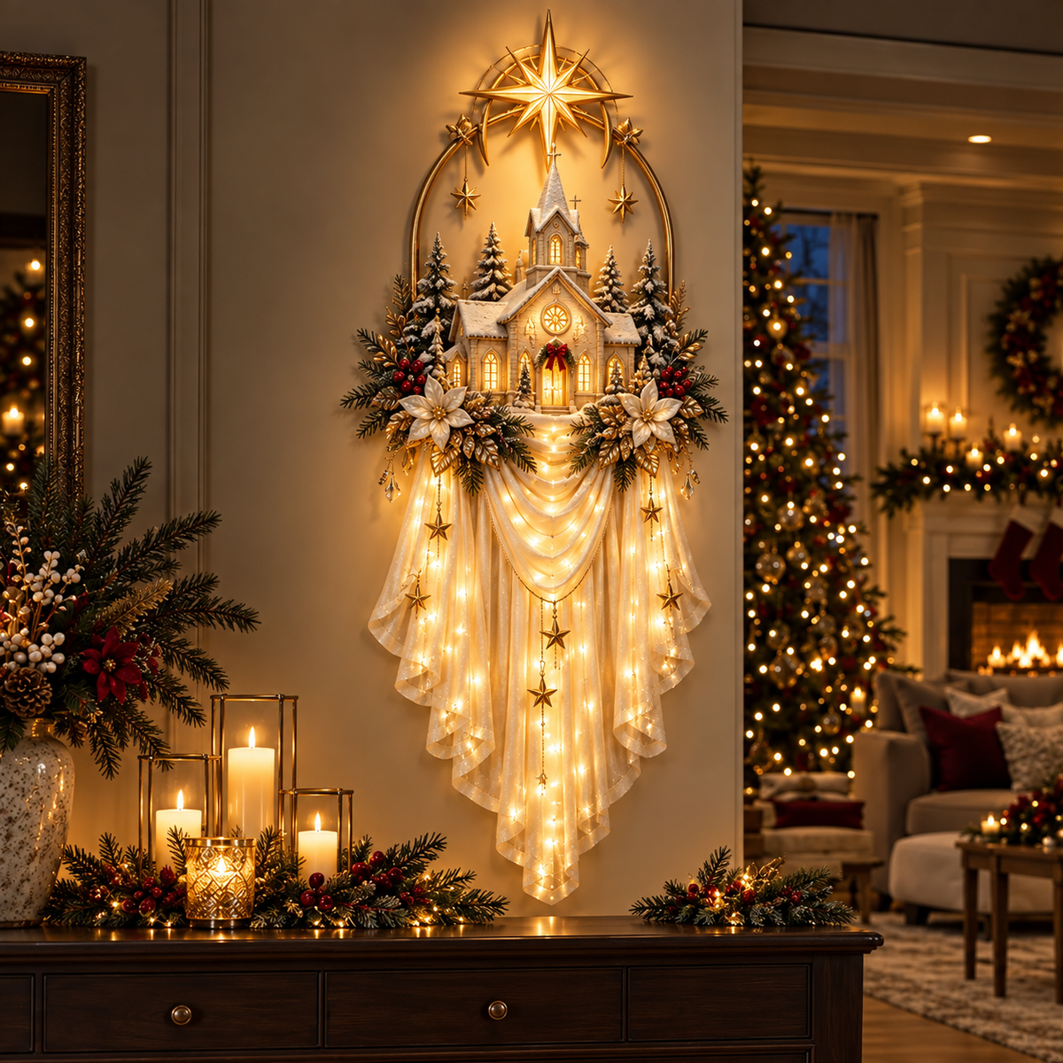 🎁 49% OFF Today | Light of Bethlehem™ Star Veil Collection