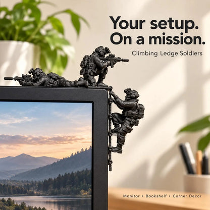 🪖Special Ops Desk Squad – Climbing Military Figurines