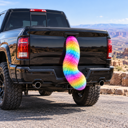 🚙Wild Ride™ Furry Truck Tail –🤣 Funny Plush Tailgate Accessory