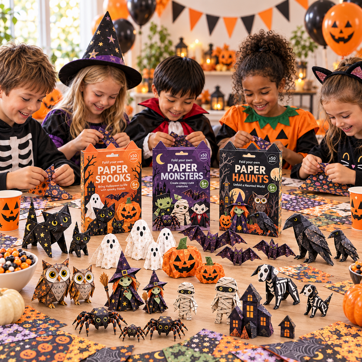 🎃DIY Halloween Paper-💕Step-by-Step Guide Included