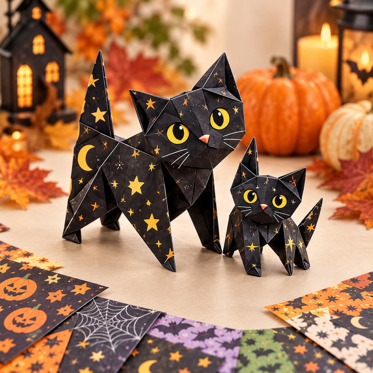 🎃DIY Halloween Paper-💕Step-by-Step Guide Included