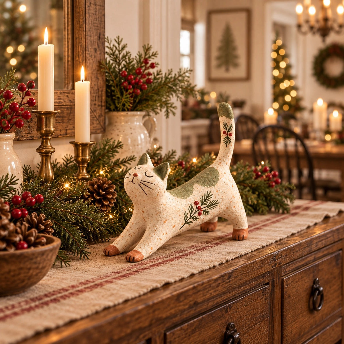 🔥😍Cozy Woodland Christmas Figurines