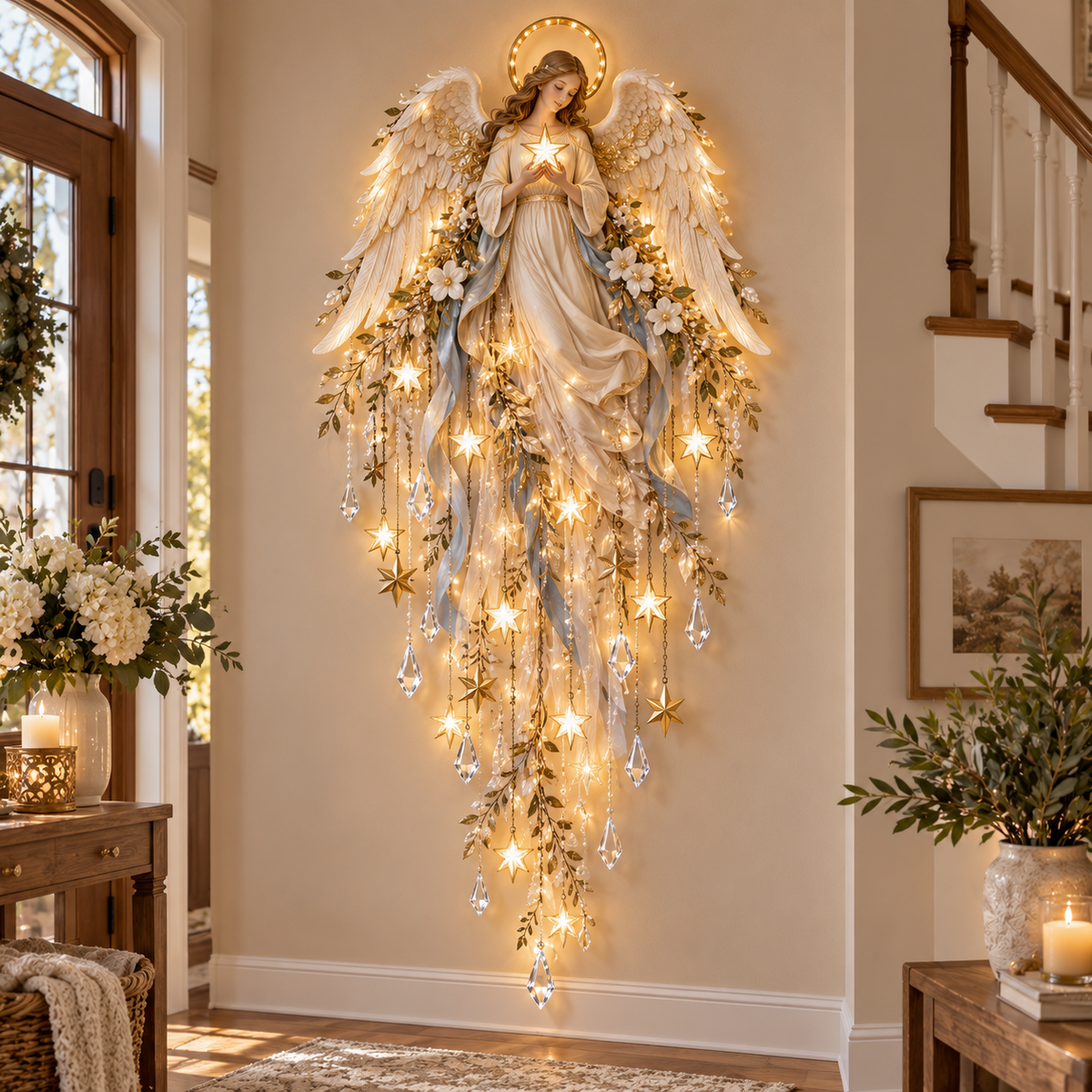Guardian Angel of Peace holding a star