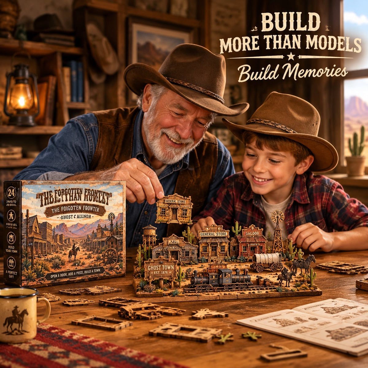 🧘Relaxing & Beginner-Friendly-🤠The Forgotten Frontier Ghost Town Advent Calendar