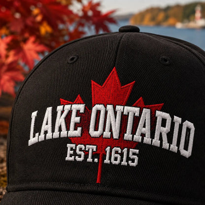 🍁Lake Ontario Forever – Heritage Embroidered Cap(❤Ultra-Breathable & Lightweight Comfort & Unisex Fit)