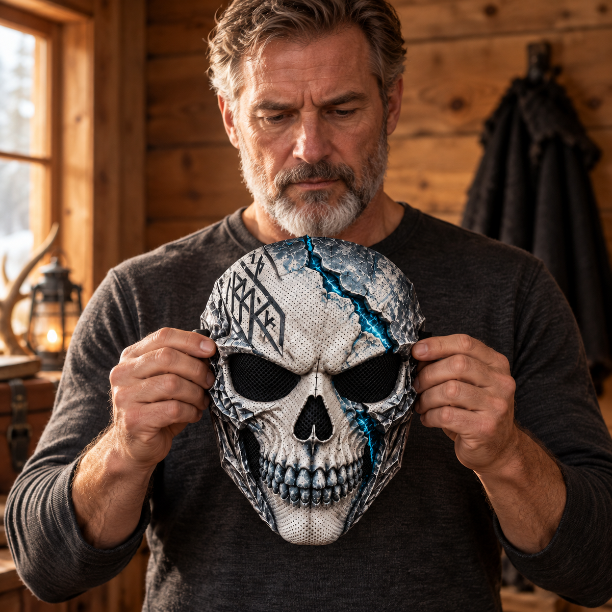 ⚔ Viking Skull Full-Face Mask – Unleash Your Inner Norse Warrior