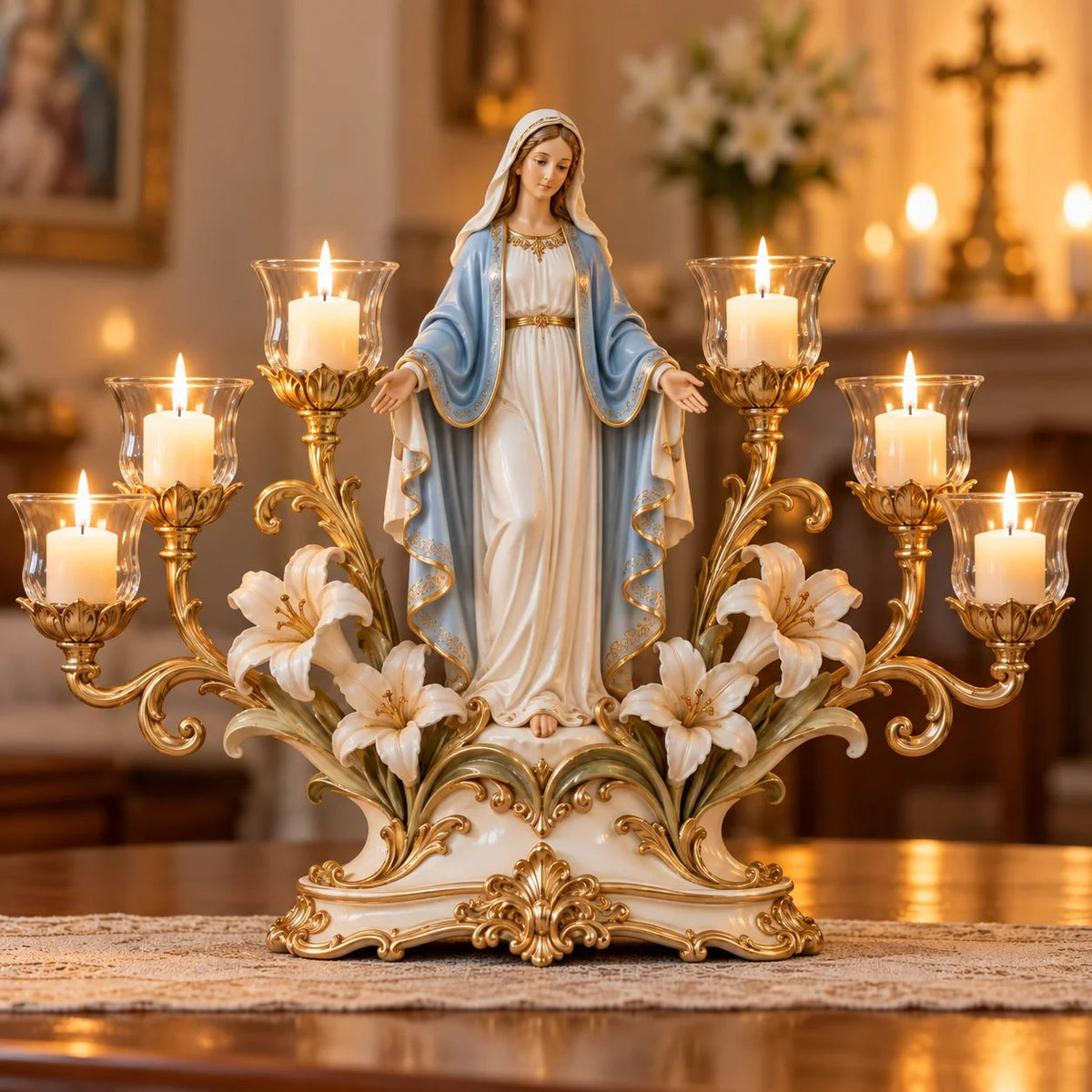 🕯️ Light of His Presence — Sacred Christian Candleholder ✝️
