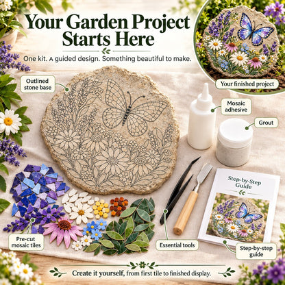 🔥Butterfly & Wildflower Mosaic Craft Kit🦋