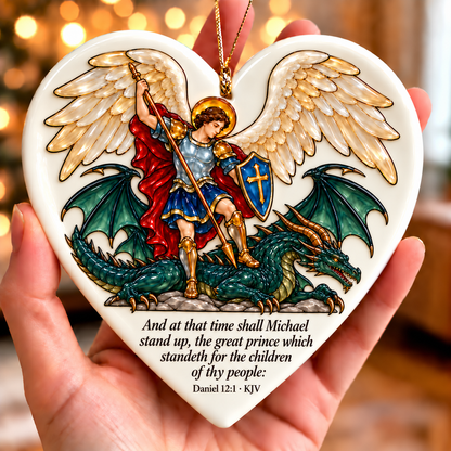 🤍✨ Sacred Stories™ Sea Glass Relief Bible Verse Heart Ornament ✝️