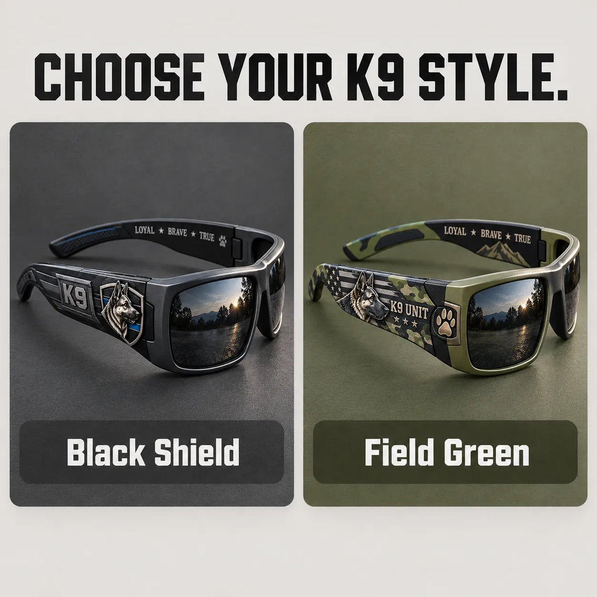 🔥😍K9 Tactical Sunglasses | Rugged Working-Dog Design🐕‍🦺