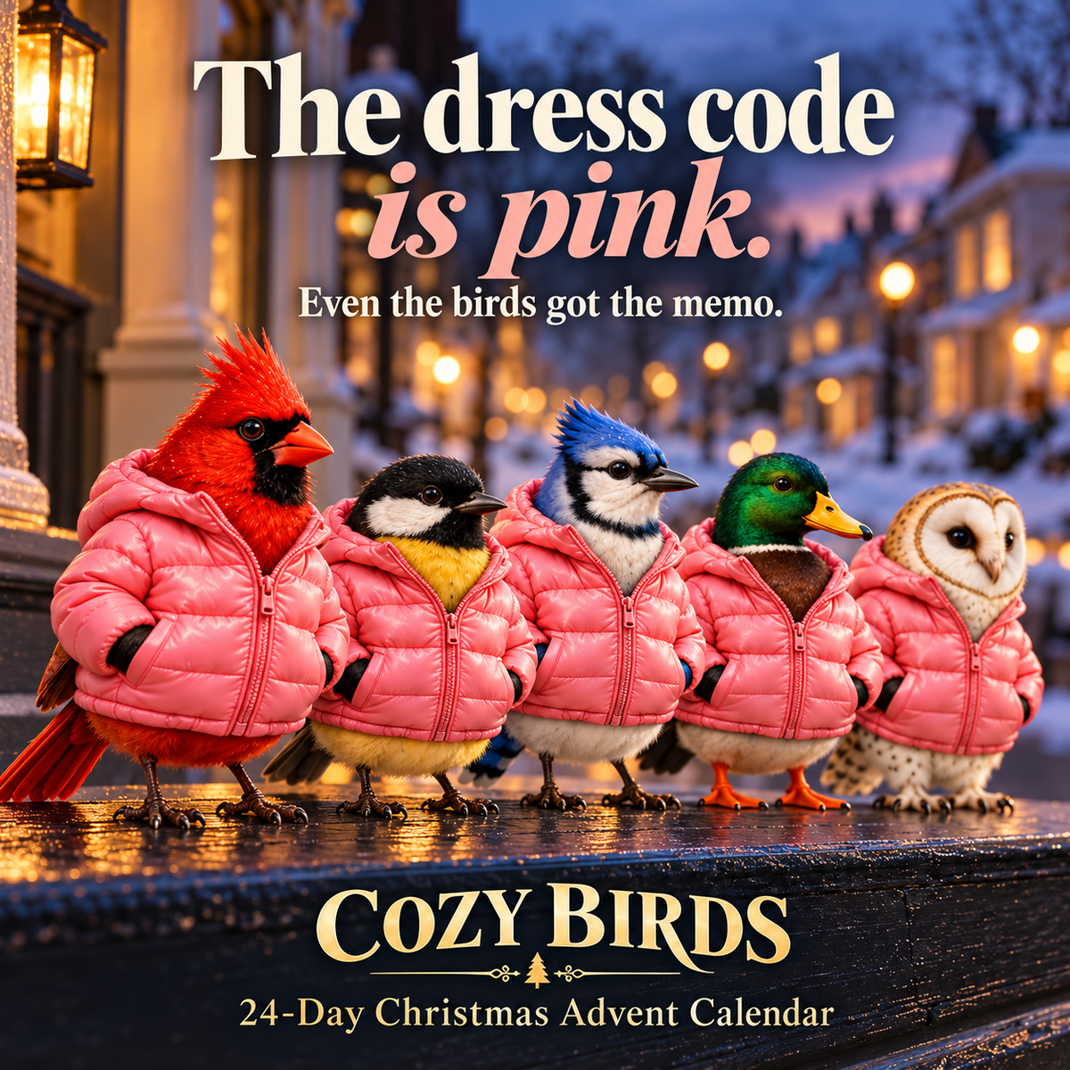 🐦🧥 Cozy Birds™ Christmas Advent Calendar – 24 Collectible Bird 😂💕
