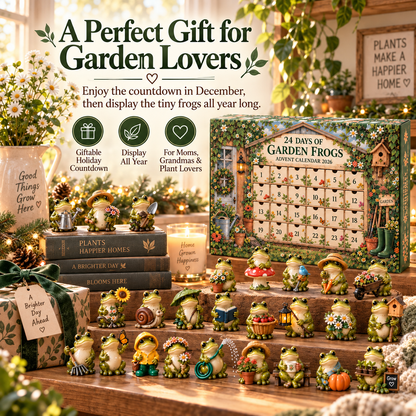 🐸Garden Frog Advent Calendar – 24 Unique Little Frog Friends & Garden Surprises for Every December Day