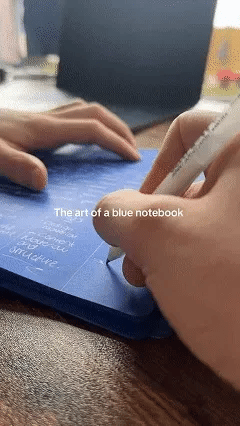 💚 Deep Green Blank Notebook with White Gel Pen | Aesthetic Writing & Sketch Journal