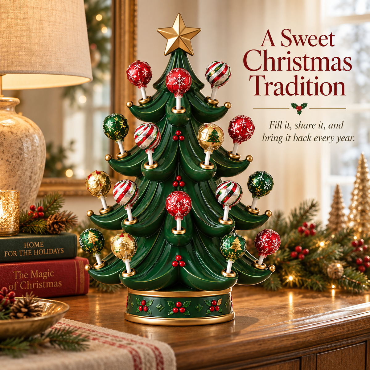 Sweet Traditions™ Vintage Christmas Lollipop Tree Holder