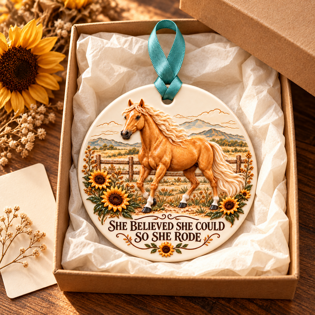 🐎Forever in the Saddle – Horse Lover Keepsake Ornament