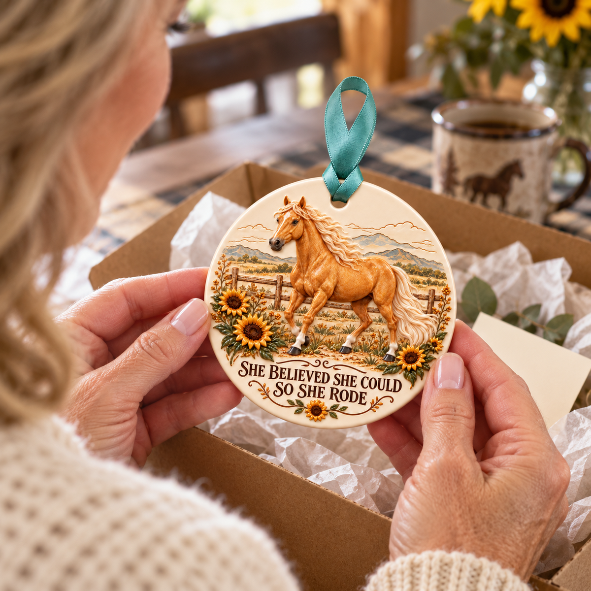 🐎Forever in the Saddle – Horse Lover Keepsake Ornament