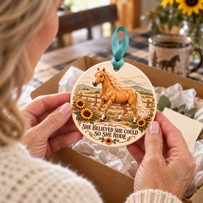 🐎Forever in the Saddle – Horse Lover Keepsake Ornament