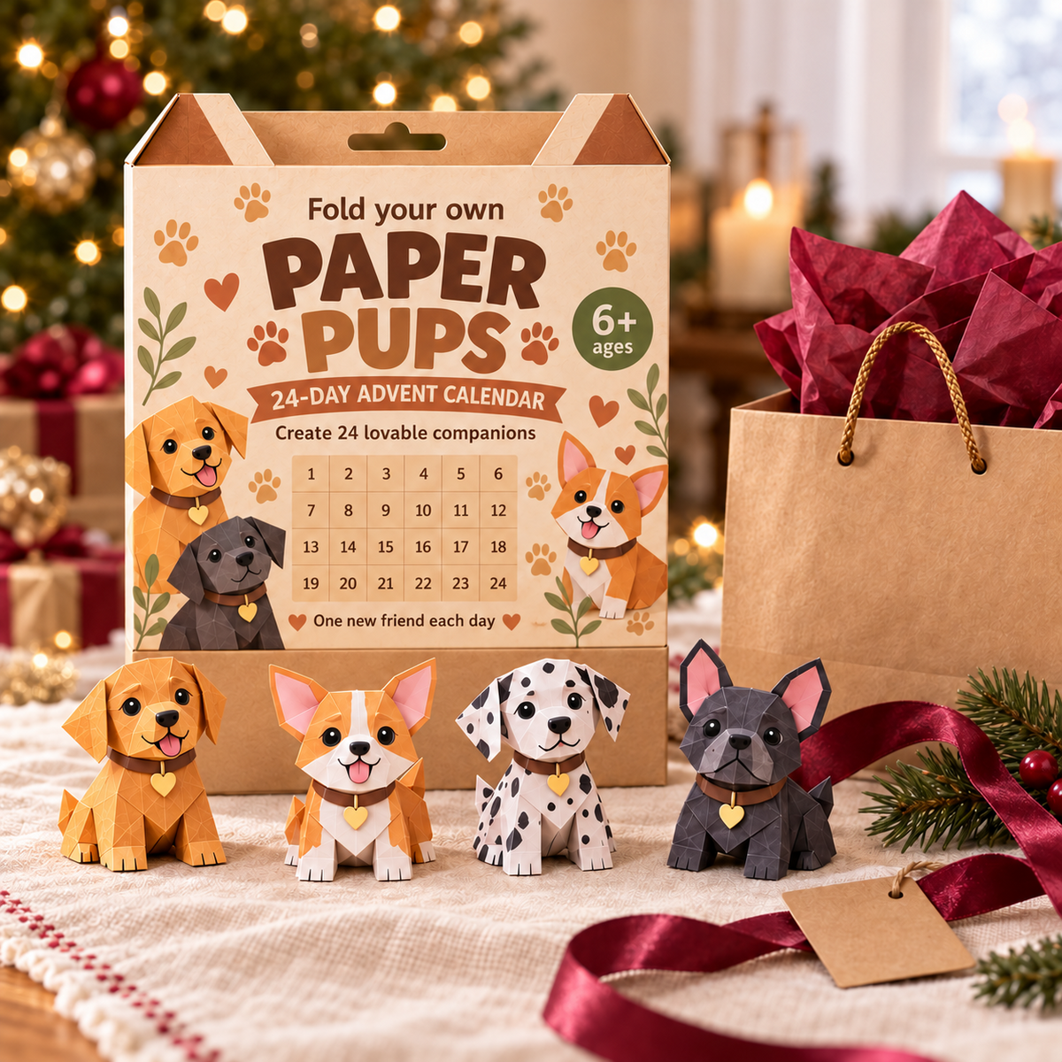 🎃3D DIY Dog Paper-💕Step-by-Step Guide Included