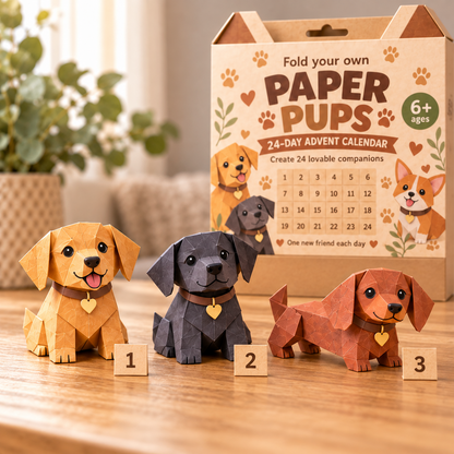 🎃3D DIY Dog Paper-💕Step-by-Step Guide Included