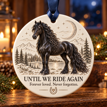 🐎Forever in the Saddle – Horse Lover Keepsake Ornament