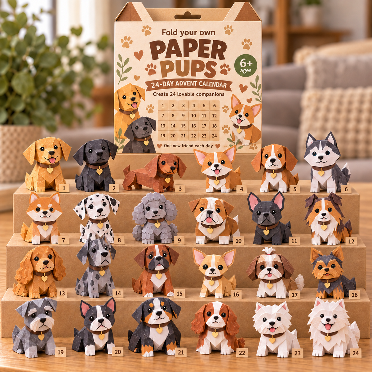 🎃3D DIY Dog Paper-💕Step-by-Step Guide Included
