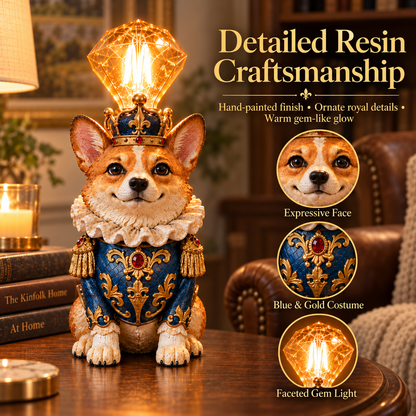 Crowned Companions Royal Animal Resin Accent Lamp